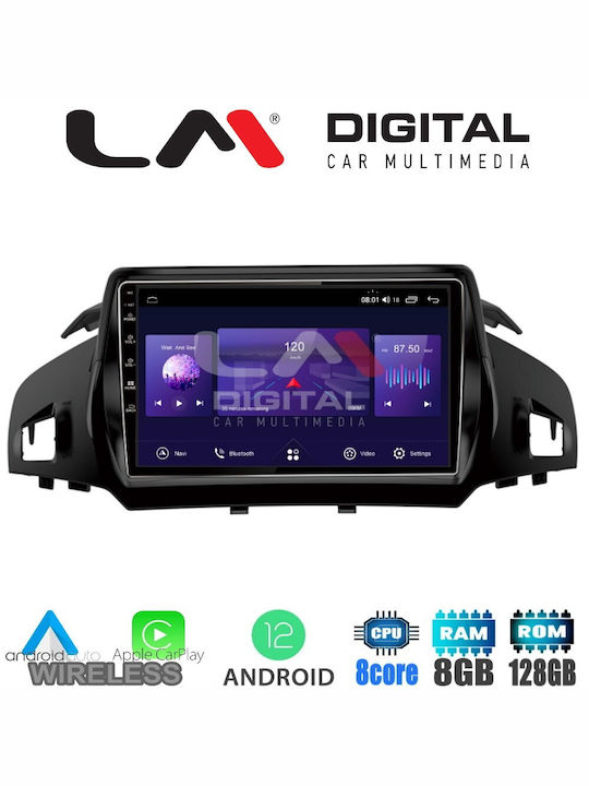 LM Digital Car Audio System for Ford Kuga / C-Max / Tourneo / Tourneo Courier 2013+ (Bluetooth/USB/AUX/WiFi/GPS/Apple-Carplay/Android-Auto) with Touch Screen 9"