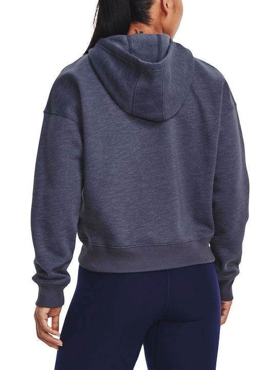Under Armour Sweatshirt Navy Blue with Hood
