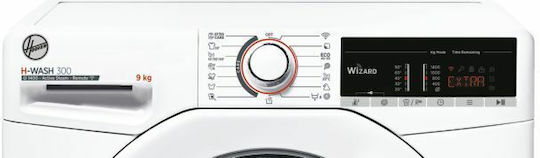 Hoover H3WS 495TE-S Πλυντήριο Ρούχων 9kg με Τεχνολογία Ατμού 1400 Στροφών Allergy Care