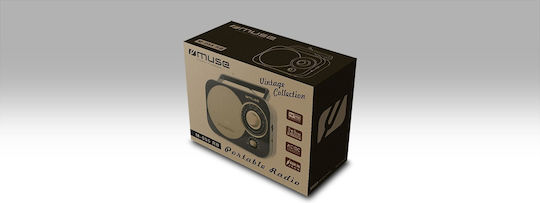 Muse M-055 Retro Επιτραπέζιο Ραδιόφωνο Ρεύματος / Μπαταρίας Μαύρο