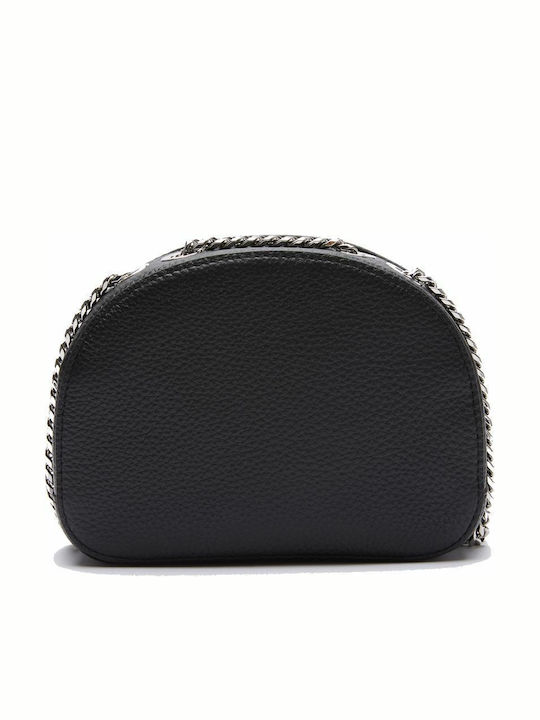 Croco Crew Leder Damentasche Umhängetasche Schwarz