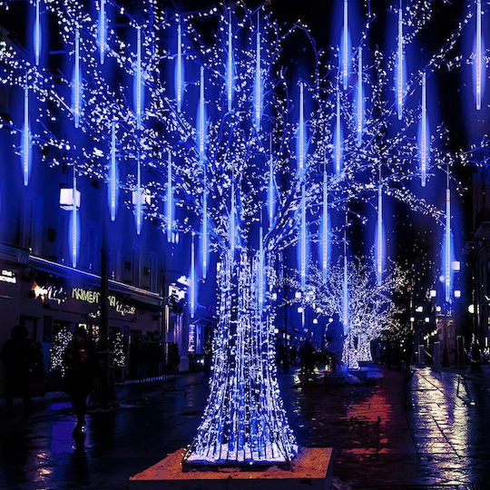 240 Светлини LED 12.4m. x 1240бр Бели тип Метеори 1бр