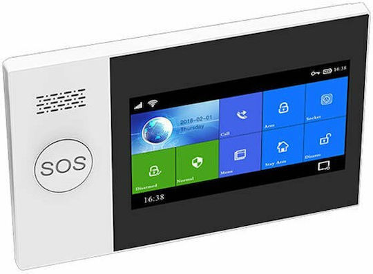PGST PG-107 Wireless Alarm System with Motion Sensor , Door Sensor , 2 Siren , 2 Remote Controls , 2 Tags , Hub and Keyboard (Wi-Fi)