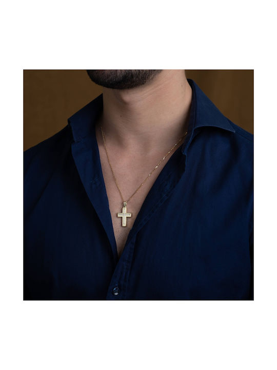 Triantos Men's Gold Cross 14K