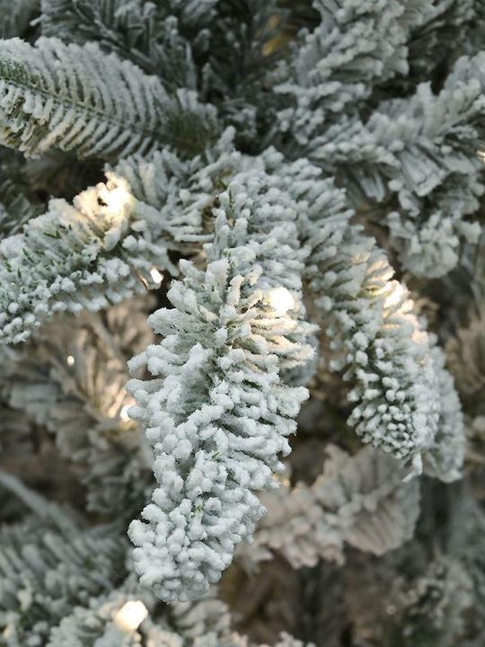 Christmas Tree Snowy 210cm with 1302 Branches and with LED Lighting
