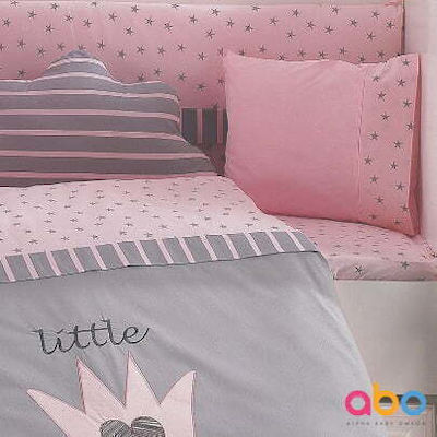 abo Baby Crib Bedding Set Little Princess 9pcs Pink