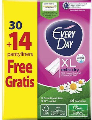 Every Day Extra Dry XL με Εκχύλισμα Χαμομηλιού Σερβιετάκια 30τμχ & 14τμχ