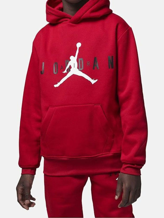 Kids Sweatshirt with Hood and Pockets Red