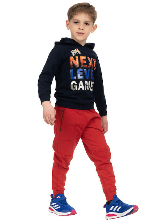 Energiers Kinder Sweatshirt mit Kapuze Marineblau