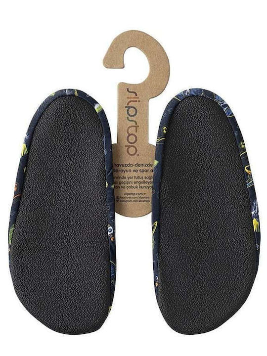 Slipstop Glitter Kids Beach Shoes Black