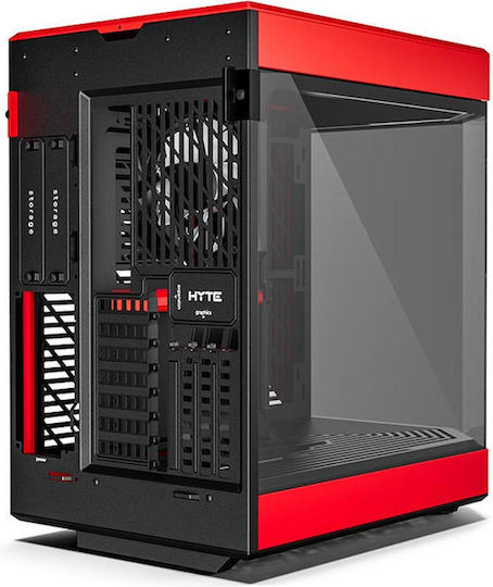 HYTE Y60 Gaming Midi Tower Κουτί Υπολογιστή με Πλαϊνό Παράθυρο Κόκκινο