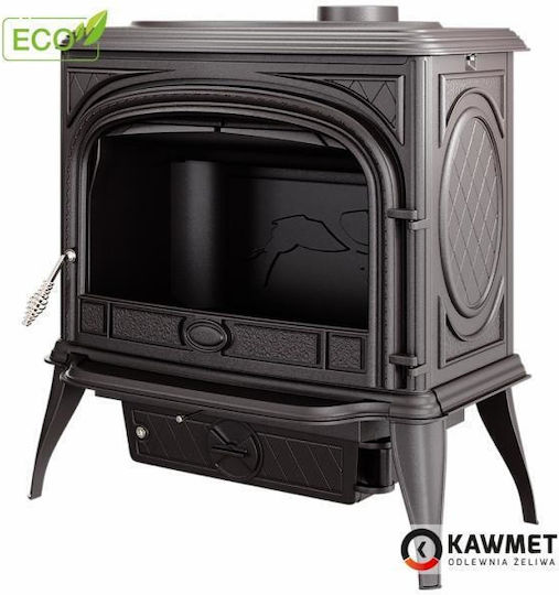 Kawmet Premium Sphinx S6 Eco Μαντεμένια Ξυλόσομπα 13.9kW Μαύρη