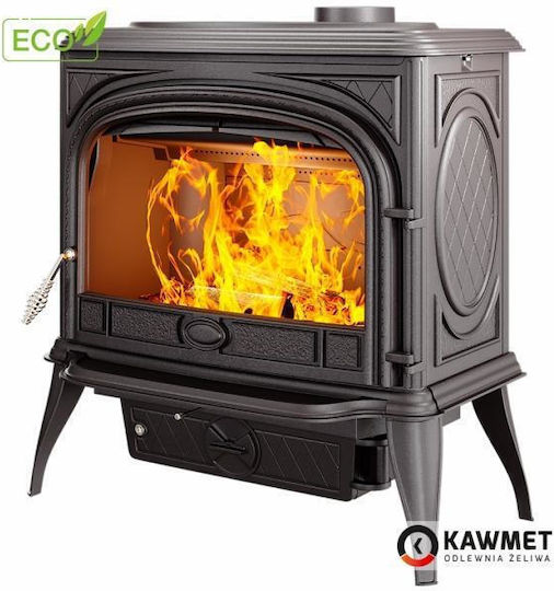 Kawmet Premium Sphinx S6 Eco Μαντεμένια Ξυλόσομπα 13.9kW Μαύρη