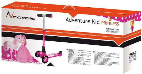 Nextreme Kinderroller Adventure Kid Princess 3-Rad Für 4+ Jahre Rosa