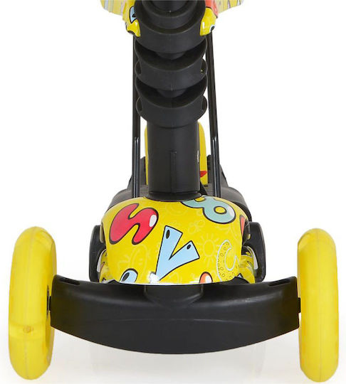 Moni Kids Scooter Lollipop 3-Wheel with Seat for 2+ Years Yellow