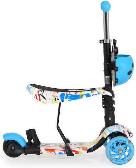 Moni Kids Scooter Lollipop 3-Wheel with Seat for 2+ Years Blue