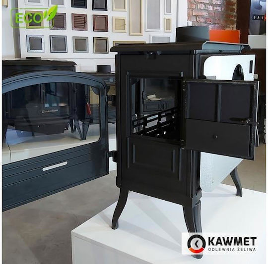 Kawmet Premium Eos S13 Eco Cast Iron Wood Stove 10kW Black