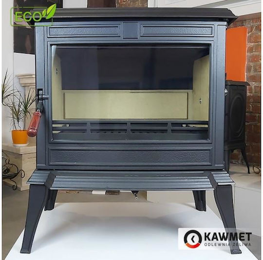Kawmet Premium Athena S12 Eco Cast Iron Wood Stove 12.3kW Black