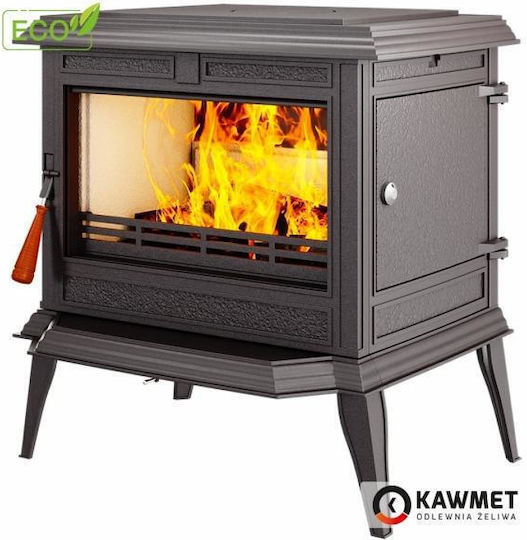 Kawmet Premium Athena S12 Eco Cast Iron Wood Stove 12.3kW Black