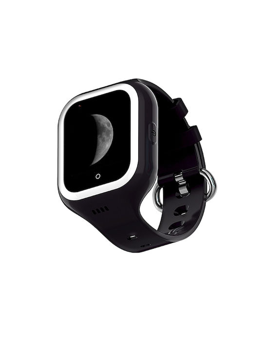 Savefamily Smartwatch pentru copii Iconic Plus 4G cu GPS și curea din cauciuc/plastic Negru