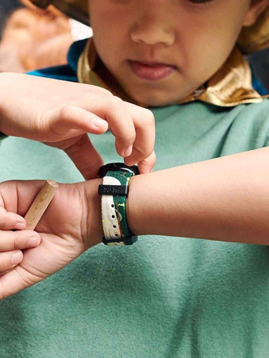 FlikFlak Kids Analog Watch with Fabric Strap Green