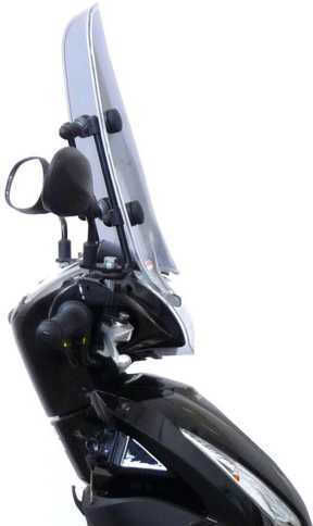 Fabbri Motorcycle Windshield & Windscreen Tinted Visor for Honda Vision 110 2017-2021 3213/LS
