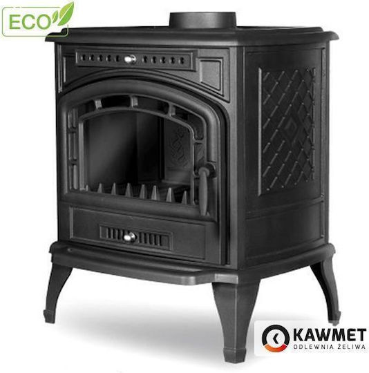Kawmet P7 Eco Μαντεμένια Ξυλόσομπα 9.3kW Μαύρη
