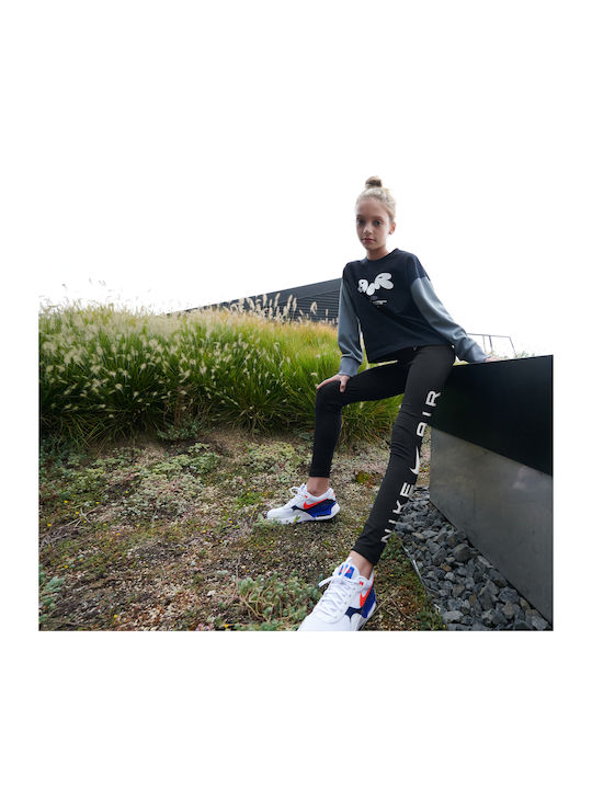 Kinder Leggings Sport Lang Schwarz Air Essential