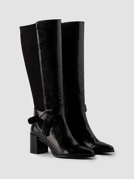 Women's Boot with Heel Dansi 5000 Black Leather