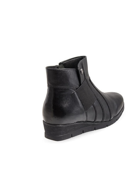 SABINO BLACK LEATHER BOOTS SB2041