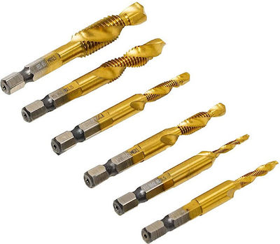 Titanium Drill Tap 6pcs 13020027