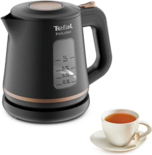 Tefal Includeo Βραστήρας 1lt 1800W Μαύρος