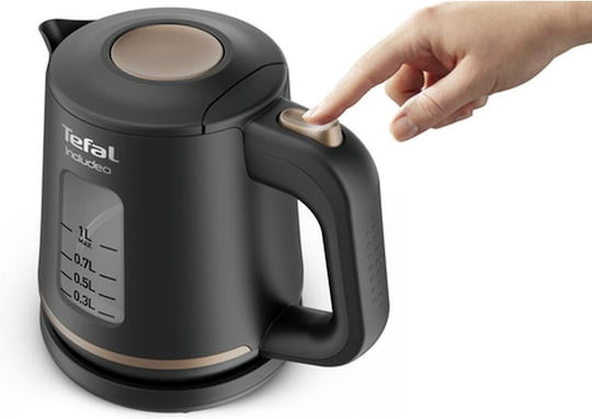 Tefal Includeo Βραστήρας 1lt 1800W Μαύρος