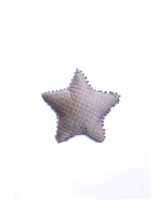Palamaiki Crib Decorative Pillow Star Gray 34x34cm Palamaiki Crib Decorative Pillow Star Gray 34x34cm