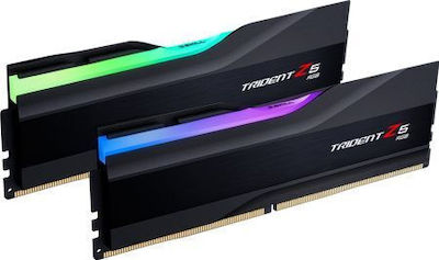 G.Skill Trident Z5 RGB 64GB DDR5 RAM mit 2 Modulen (2x32GB) und Geschwindigkeit 6400 für Schreibtisch