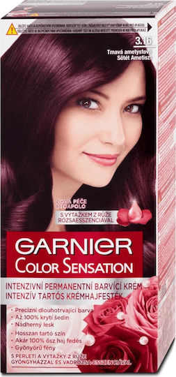 Garnier Color Sensation Βαφή Μαλλιών 3.16 Βαθύ Δαμασκηνί 110ml