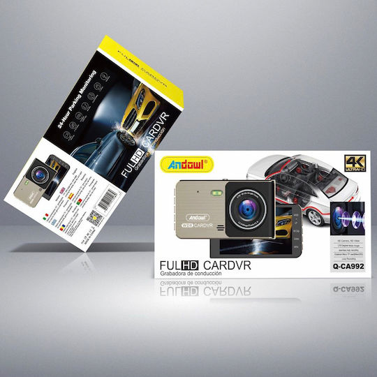 Andowl 4K Windshield Car DVR, Display