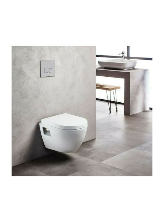Creavit Razor TP325 Duroplast Λεκάνη Κρεμαστή με Slim Κάλυμμα Duroplast Soft Close και Μπιντέ Λευκή White Creavit Razor TP325 Duroplast Λεκάνη Κρεμαστή με Slim Κάλυμμα Duroplast Soft Close και Μπιντέ Λευκή White