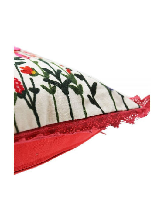 Synchronia Sofa Cushion 100% Cotton Ecru 45x45cm
