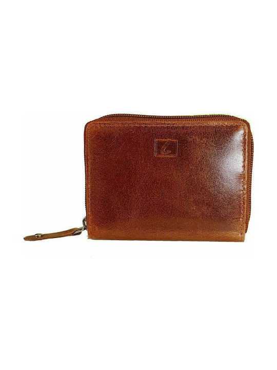 Leather Men's Wallet Cards Tabac Brown