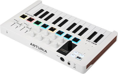 Arturia Midi Controller MiniLab 3 με 25 Πλήκτρα σε Λευκό Χρώμα