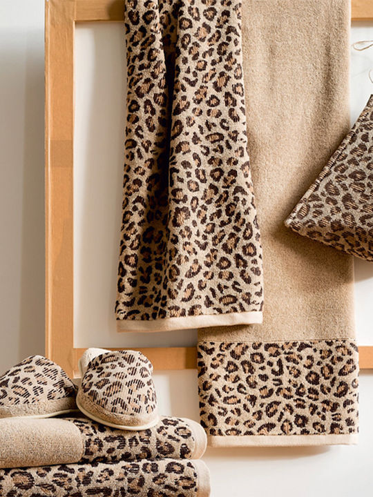 Bathrobe 360gr Wild II Leopard Homeline Nexttoo 5011