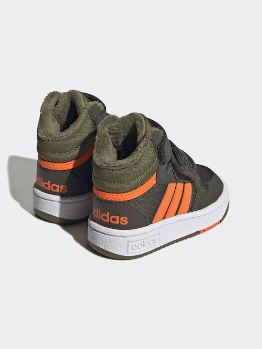 Adidas Αθλητικά Παιδικά Παπούτσια Μπάσκετ Mid Lifestyle Shadow Olive / Impact Orange / Focus Olive