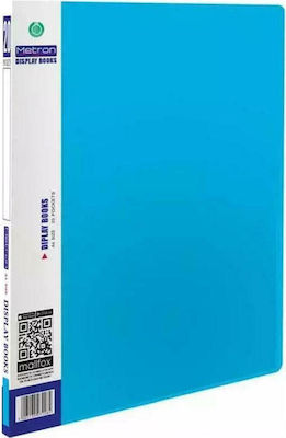 Metron Clipboard Flexible with 20 plastic sleeves Slides for Paper A4 (Μiscellaneous colours) 1pcs