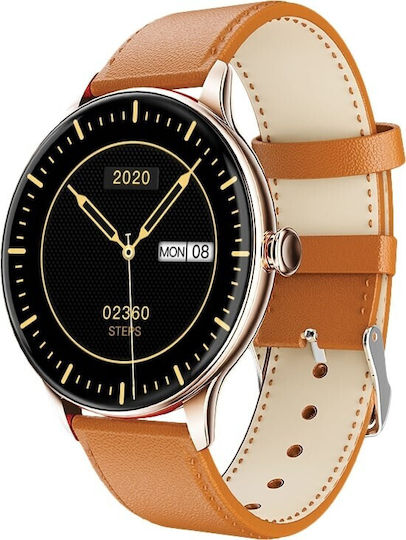MaxCom FW48 Smartwatch με Παλμογράφο (Vanad Gold)