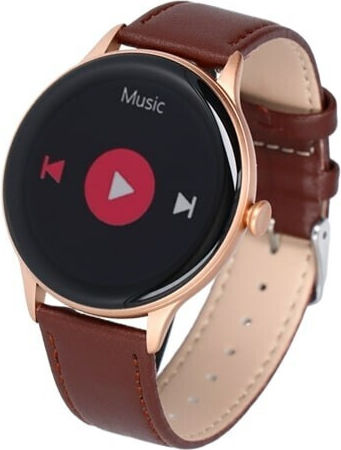 MaxCom FW48 Смартчасовник с Пулсомер (Satin Gold)