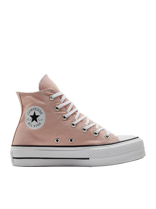 Chuck Taylor All Star Lift Canvas Flatforms Μποτάκια Ροζ