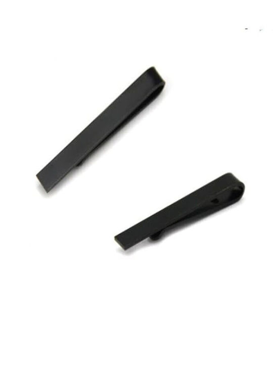 Metallic Tie Clip Dark Anthracite 4.3x0.5cm Metallic Tie Clip Dark Anthracite 4.3x0.5cm