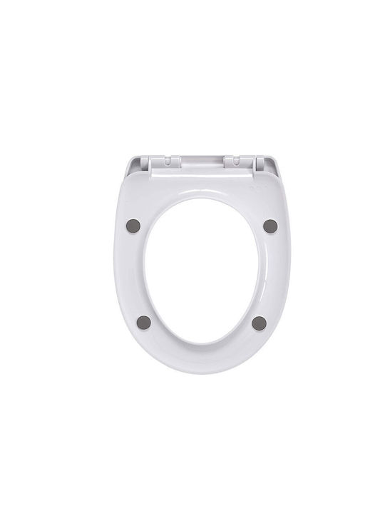 Wirquin Plastic Soft Close Toilet Seat Coral 16441 45cm