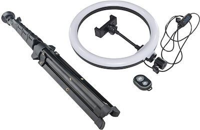 Mackie MRING-10 Ring Light 25.4cm with Desktop Stand/Mount Stand and Mobile Holder